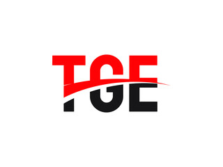 TGE Letter Initial Logo Design Vector Illustration