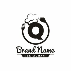 Letter Q Restaurant Food Logo Design