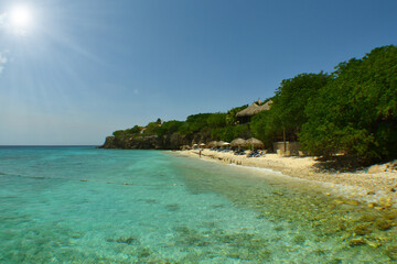 Fototapeta premium PARADISE BEACH , CURACAO ISLAND