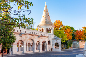 Fisherman Bastion in autumn, Budapest, Hungary