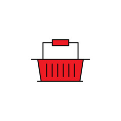 Basket icon vector design flat