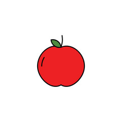 Apple icon vector design flat