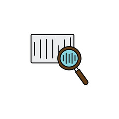 Search icon vector design flat