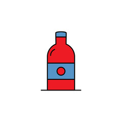 Bottle icon vector design flat