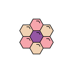 Cake icon vector design flat