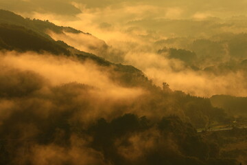 岩手県奥州市　奥州湖展望台からの風景