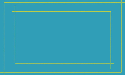 blue background with yellow stripe box