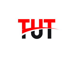 TUT Letter Initial Logo Design Vector Illustration