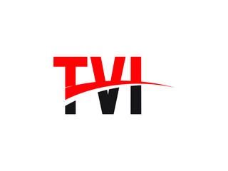 Obraz premium TVI Letter Initial Logo Design Vector Illustration
