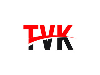 TVK Letter Initial Logo Design Vector Illustration