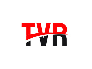 TVR Letter Initial Logo Design Vector Illustration