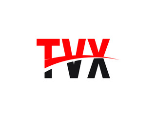 TVX Letter Initial Logo Design Vector Illustration