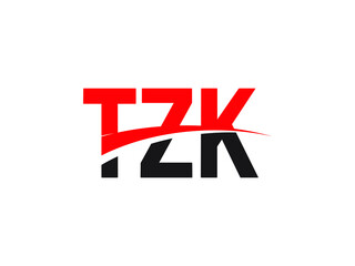 TZK Letter Initial Logo Design Vector Illustration