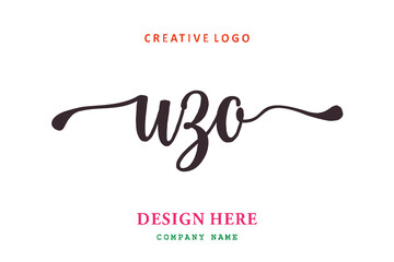 UZO lettering logo is simple, easy to understand and authoritative