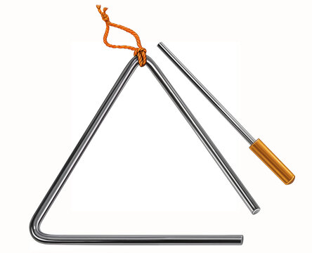 Triangle, percussion musical instrument of symphony orchestra