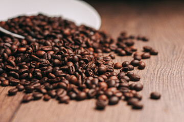 coffee beans espresso invigorating drink photograph of the object
