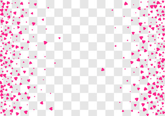 Red Hearts Vector Transparent Backgound. Paper