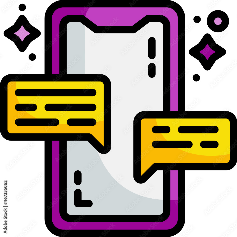 Poster message line icon