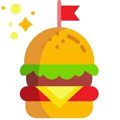 burger flat icon