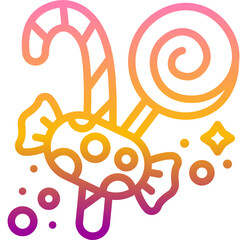 candy gradient icon