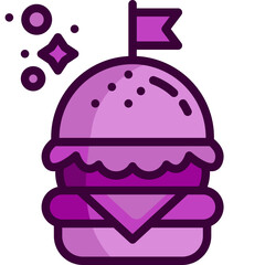 burger Two Tone icon