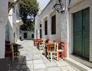 Fototapeta na wymiar Greece. Island of Naxos. The mountain village Apeirantos