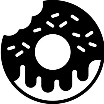 Donut Solid Line Icon