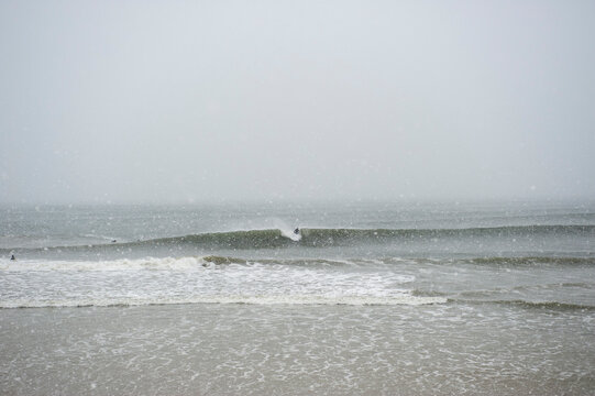 Winter Surfing In New York