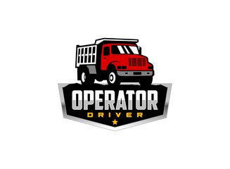 Excavator logo vector for construction company. Vehicle equipment template vector illustration for your brand. © D'Graphic Studio