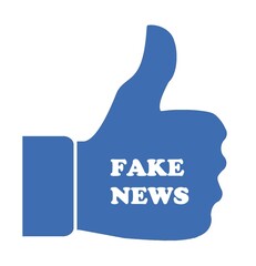 Fake news, pouce en l'air de réseau social