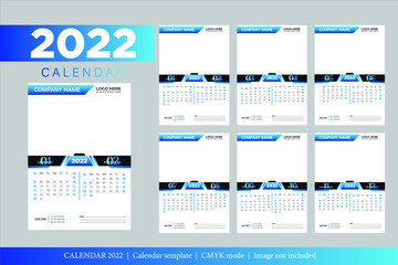 2022 Calendar Template Design