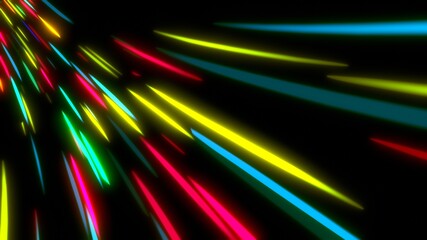 energievoll farbenfroh leuchtende schnelle Lichtschweife, Energie, Strom, Stärke, kraftvoll,...
