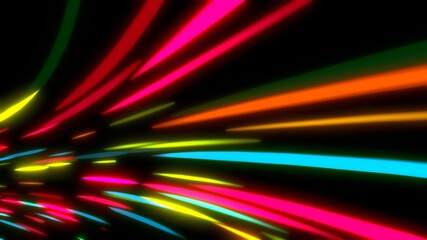 energievoll farbenfroh leuchtende schnelle Lichtschweife, Energie, Strom, Stärke, kraftvoll, schnelles Internet, Licht, Technologie, Wissenschaft, gelb, rot, grün, schwarz
