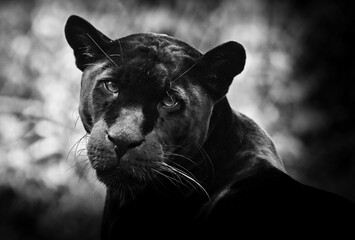 Panthere noire au zoo 