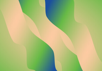 Fondo abstracto en  verde, azul y beis