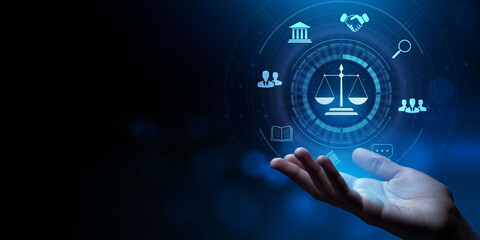 Labor law Lawyer Legal Advice Business Finance Concept.