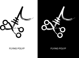 Poster of Flying Polyp Terror from the Blackness Below. A race of extraterrestrial creatures. Lovecraftian Bestiary. Greater Independent race in the Cthulhu Mythos.