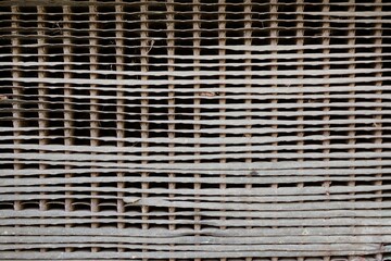 close up old radiator grille texture