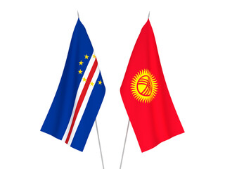 Kyrgyzstan and Republic of Cabo Verde flags
