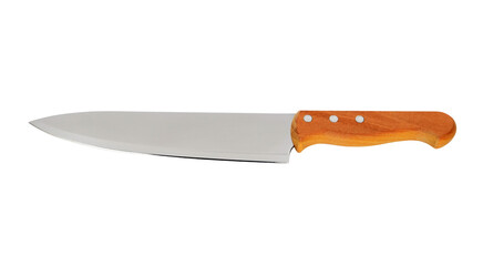 Kitchen knife on white