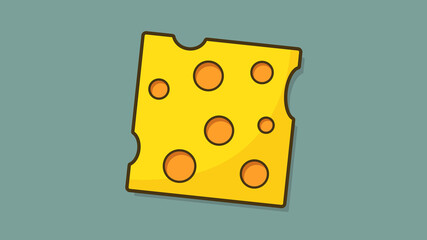 yellow cheese slice