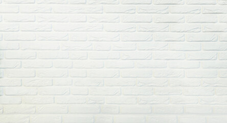 Fototapeta premium White brick wall as a background.