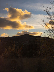 The peak during sunset