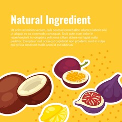 Natural ingredients for healthy diet and lifestyle