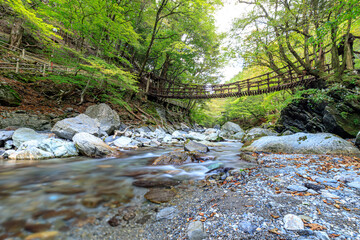 奥祖谷二重かずら橋　女橋　徳島県三好市　Oku Iya Double Kazura Bridge　Onnabashi　Tokushima-ken Miyoshi city