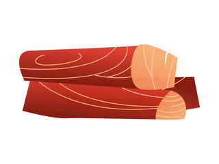 Firewood isolated on white background. Vector illustration in a flat style. Clip art.