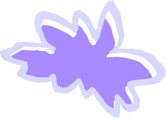 子供が描いた雨雲のかわいい落書き くもり