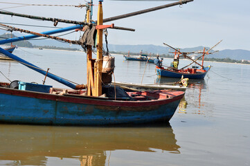 fishing boats in the harbor