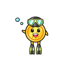 the medal diver cartoon character
