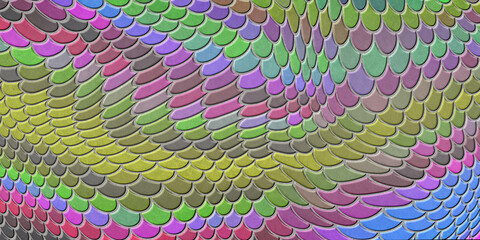 Colorful mermaid scales, fish scale © allexxandarx